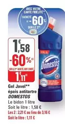 Javel - Gel offre à 1,58€ sur G20