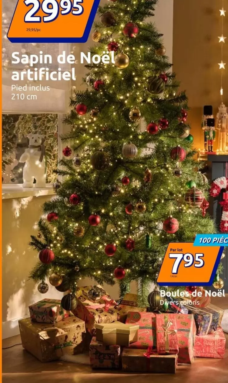 Sapin De Noël Artificiel offre à 29,95€ sur Action