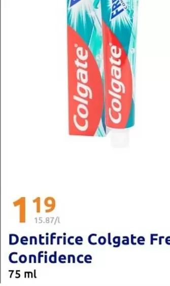 Colgate - Dentifrice Frencon offre à 1,19€ sur Action