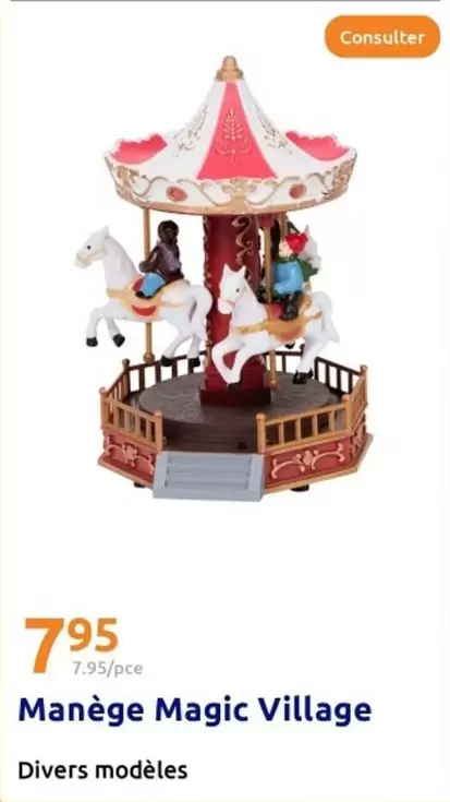 Manège Magic Village offre à 7,95€ sur Action