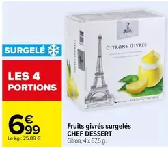 Chef - Fruits Givrés Surgelés offre à 6,99€ sur Carrefour City