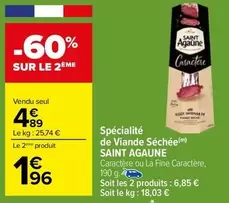 Saint Agaune - Spécialité De Viande Séchée offre à 4,89€ sur Carrefour City