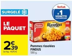 Findus - Pommes Rissolees offre à 2,39€ sur Carrefour City