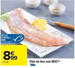 Filet De Lieu Noir MSC offre à 8,99€ sur Carrefour City