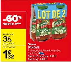 Panzani - Sauce offre à 3,29€ sur Carrefour City