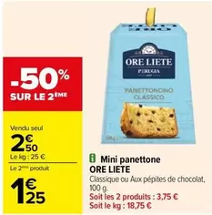 Mini Panettone offre à 2,5€ sur Carrefour City