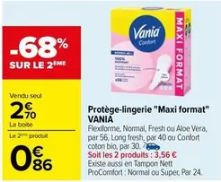 Vania - Protège-Lingerie "Maxi Format" offre à 2,7€ sur Carrefour City