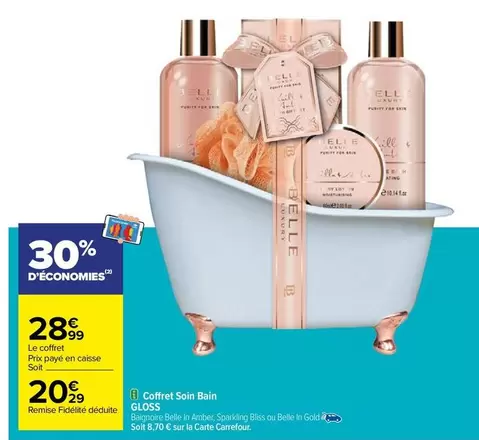 Bell - Coffret Soin Bain offre à 20,29€ sur Carrefour City