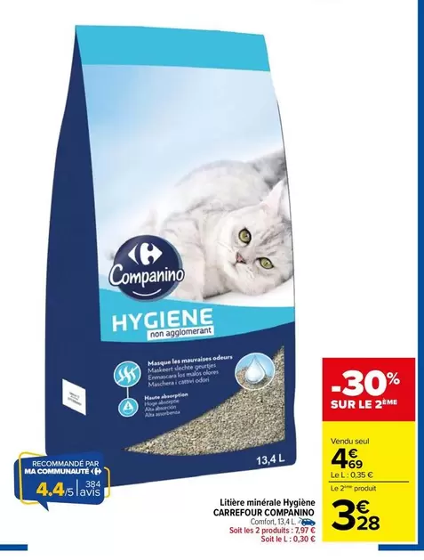 Carrefour - Ligère Minicrémé Hygiène offre à 4,69€ sur Carrefour City