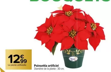 Poinsettia Artificiel offre à 12,99€ sur Carrefour City