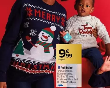 Tex - Pull Bébé offre à 9,99€ sur Carrefour City