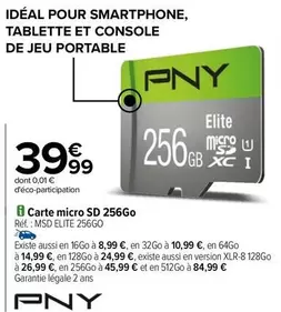 U - Carte Micro Sd 256go offre à 39,99€ sur Carrefour City