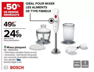 Bosch - Mixeur Plongeant offre à 24,99€ sur Carrefour City