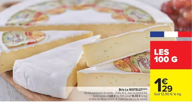 Fini - Brie offre à 1,29€ sur Carrefour Market