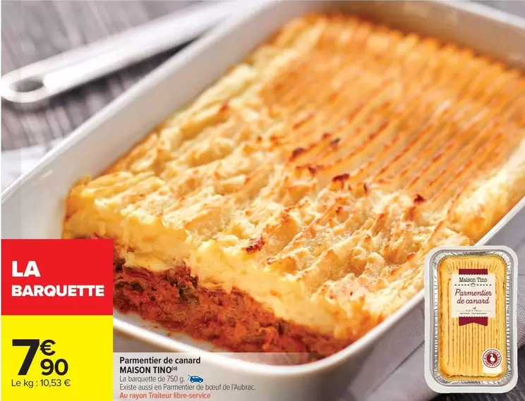 Parmentier -  De Canard offre à 7,9€ sur Carrefour Market