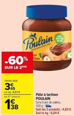 Poulain - Pâte À Tartiner offre à 3,45€ sur Carrefour Market