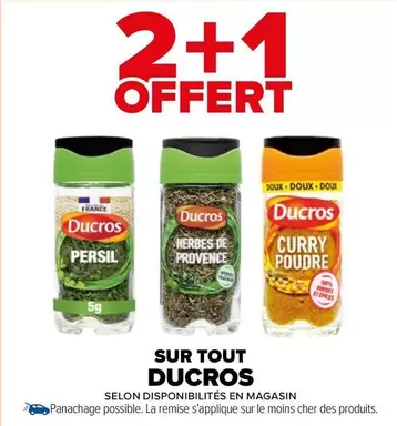 Ducros - Sur Tout offre sur Carrefour Market