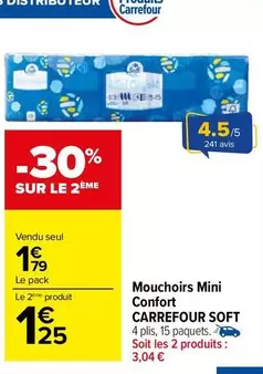 Carrefour - Mouchoirs Mini Confort Soft offre à 1,79€ sur Carrefour Market