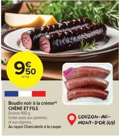 Boudin Noir À La Crème offre à 9,5€ sur Carrefour Market