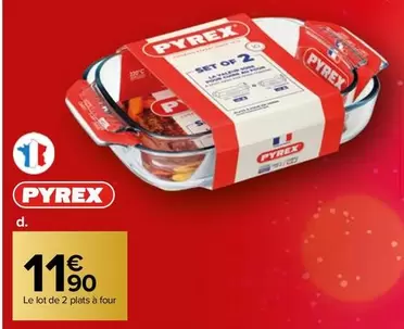 Pyrex - Le Lot De 2 Plats À Four offre à 11,9€ sur Carrefour Market