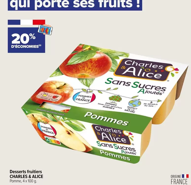 Durable - Desserts Fruitiers offre sur Carrefour Express