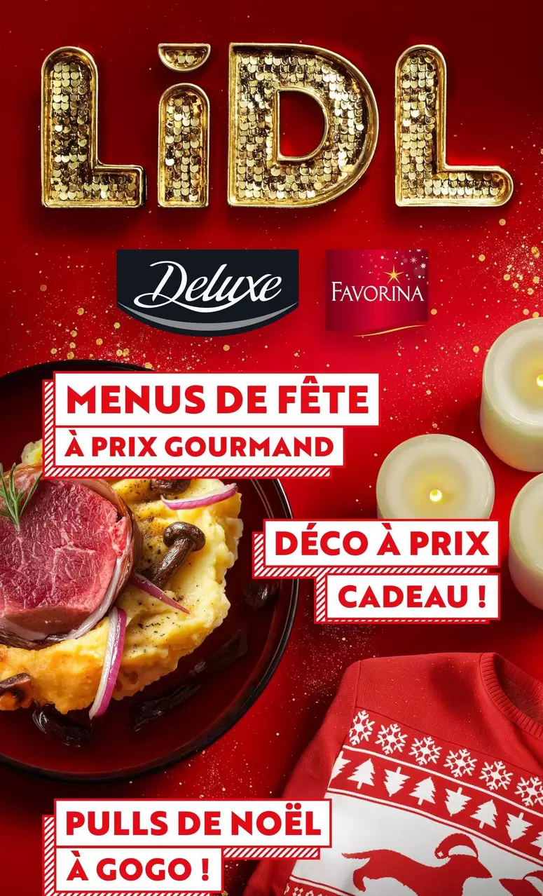 Menus De Fête À Prix Gourmand offre sur Lidl