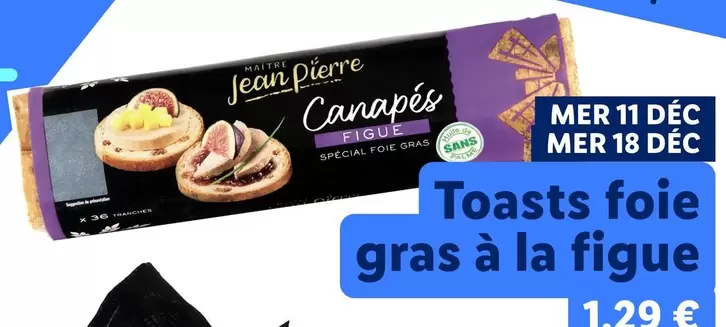 Toasts Foie Gras À La Figue offre à 1,29€ sur Lidl