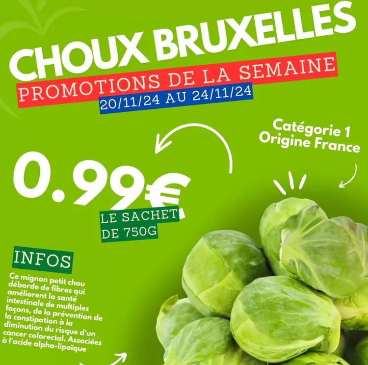 Légumes offre sur marché frais Géant