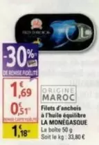 Filets D'anchois À L'huile Équilibre offre à 1,69€ sur Diagonal Supermarché