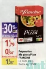 Francine - Préparation Ma Pâtte À Pizza offre à 1,79€ sur Diagonal Supermarché