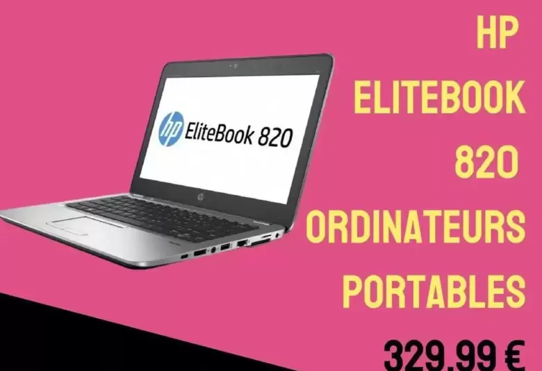 HP - Elitebook 820 offre à 329,99€ sur Cash Converters