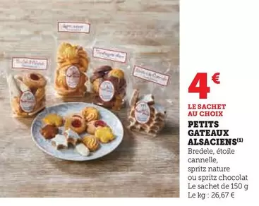 Petits Gateaux Alsaciens offre à 4€ sur Super U