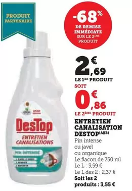 Destop - Entretien Canalisation offre à 2,69€ sur Super U