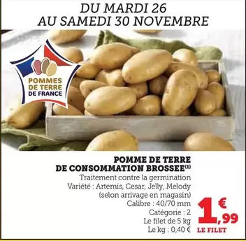 Cesar - Pomme De Terre De Consommation offre à 1,99€ sur Super U