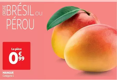 Mangue offre à 0,99€ sur Auchan Hypermarché