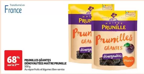 Maitre Prunille - Prunilles Géantes Dénoyautées offre sur Auchan Hypermarché