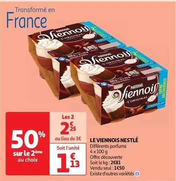 Nestlé - Le Viennois offre à 1,13€ sur Auchan Supermarché