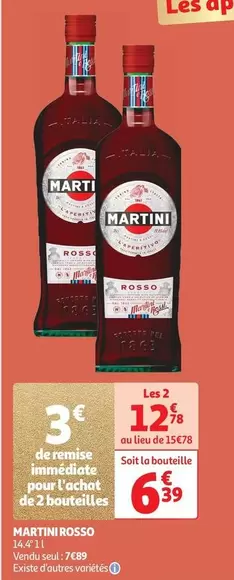 Martini - Rosso offre à 6,39€ sur Auchan Hypermarché