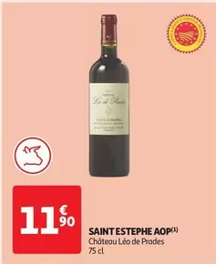 Château Léo De Prades - Saint Estephe AOP  offre à 11,9€ sur Auchan Hypermarché