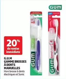 G.U.M - Gamme Brosses À Dents Manuelles offre sur Auchan Hypermarché