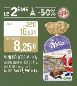 Milka - Mini Délices offre à 8,25€ sur Supermarché Match