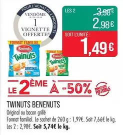 Bénénuts - Twinuts offre à 1,99€ sur Supermarché Match