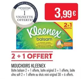 Kleenex - Mouchoirs offre à 3,99€ sur Supermarché Match