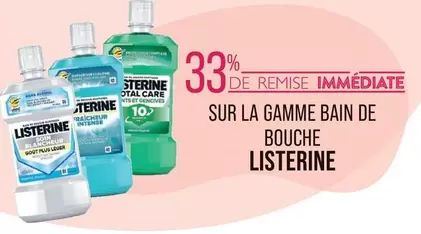 Listerine - Sur La Gamme Bain De Bouche offre sur Supermarché Match