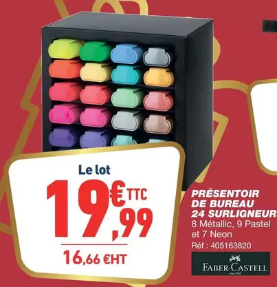 Faber-Castell - Présentoir De Bureau 24 Surligneul offre à 19,99€ sur Bureau Vallée