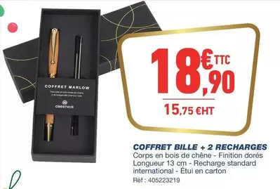 Coffret Bille + 2 Recharges offre à 18,9€ sur Bureau Vallée