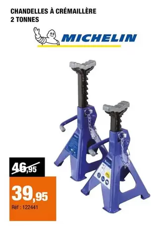 Michelin - Chandelles À Crémaillére 2 Tonnes offre à 39,95€ sur Autobacs