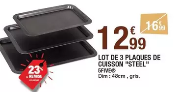 Dim - Lot De 3 Plaques De Cuisson "steel" offre à 12,99€ sur Carrefour