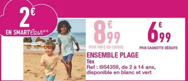 Ensemble Plage offre à 6,99€ sur Carrefour