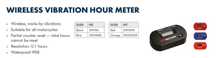 Total - Wireless Vibration Hour Meter